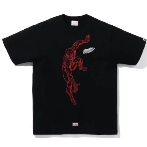 Spider BAPE X Marvel Comics Black T-Shirt