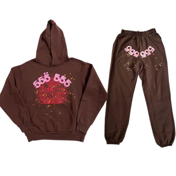 spider-web-pattern-brown-sp5der-555-tracksuit