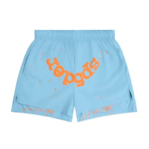 spider-og-web-double-layer-blue-shorts