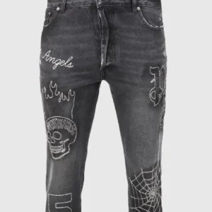 palm-angels-b-sp5der-classic-5-pockets-black-silver-jeans-1