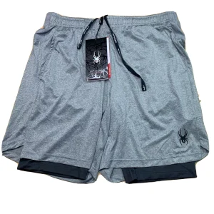 spider-double black-grey-shorts