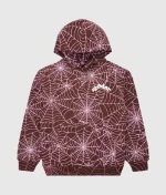 sp5der-all-over-print-hoodie-brown-white-logo