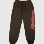 sp5der-araignee-sweatpants-brown-sp5-orenge-logo