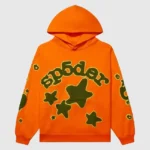 sp5der-beluga-hoodie-orange-sp5-brown-logo