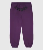 sp5der-classic-sweatpant-grape-spr-black-logo