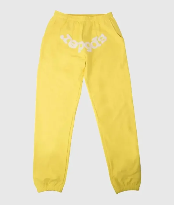 sp5der-logo-print-sweatpants-yellow-logo-white