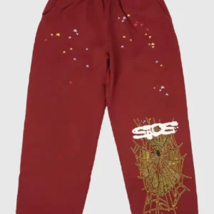 sp5der-sweatpants-maroon-sp5-white-logo-1
