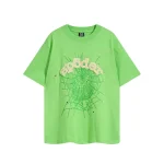 sp5der-white-logo-green-t-shirt