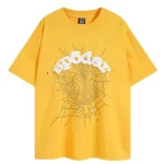 sp5der-wite-logo-yellow-t-shirt