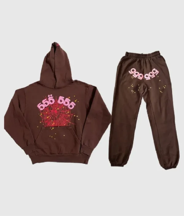 spider-web-pattern-brown-sp5der-555-tracksuit
